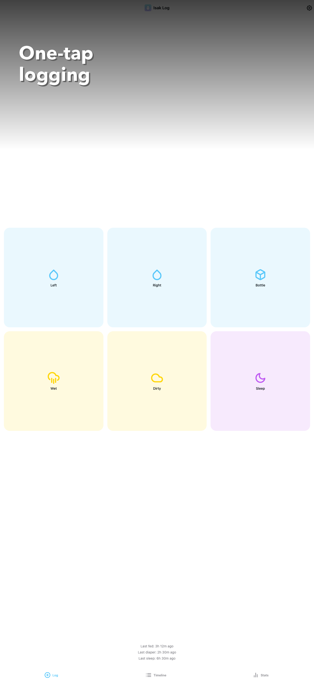 Isak Log App Screenshot